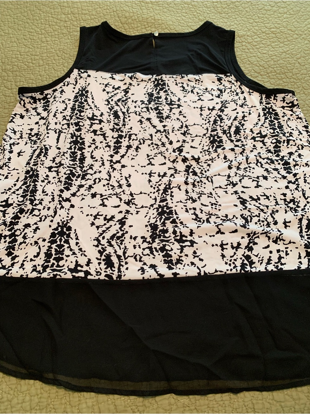Premise Studio Woman Blouse Plus Size Black & White Sleeveless 1X - Picture 8 of 11